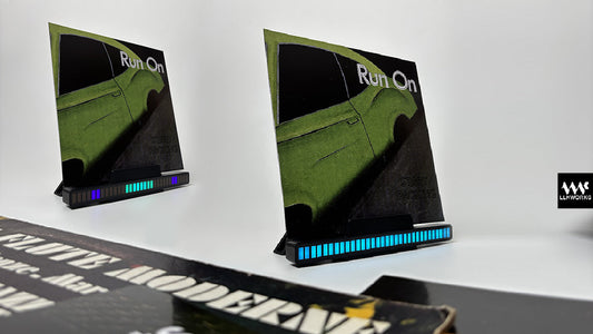 Sound Reactive LED Vinyl Record Stand | Music Visualizer Display for Vinyl Lovers