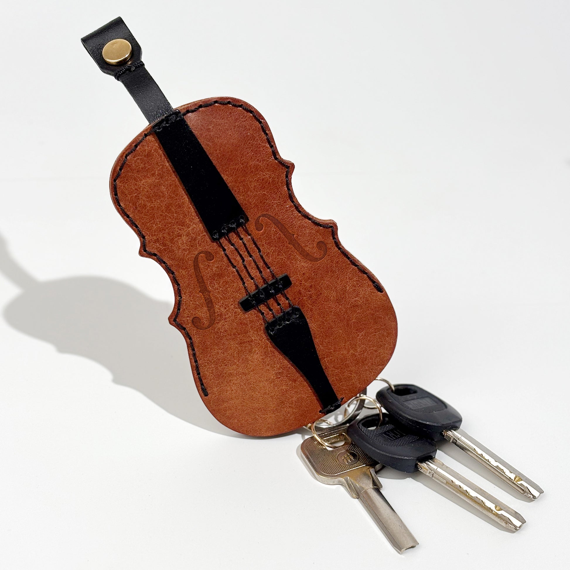 Handmade violin key pouch with keys – unique gift for orchestra musicians