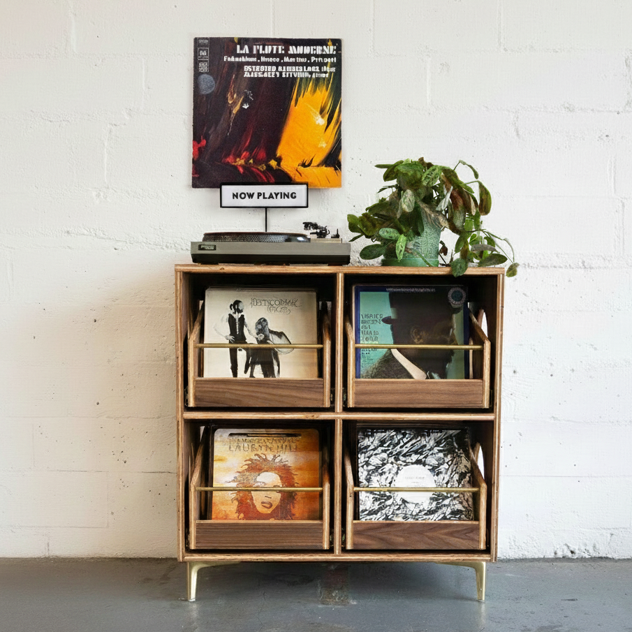 wall mount record holder stand